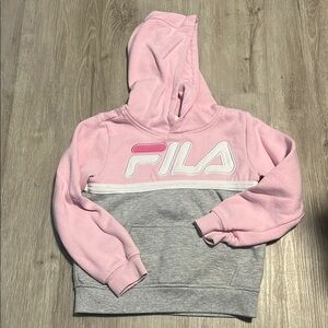 Fila Pink and Gray Sweatshirt Cozy Comfort
